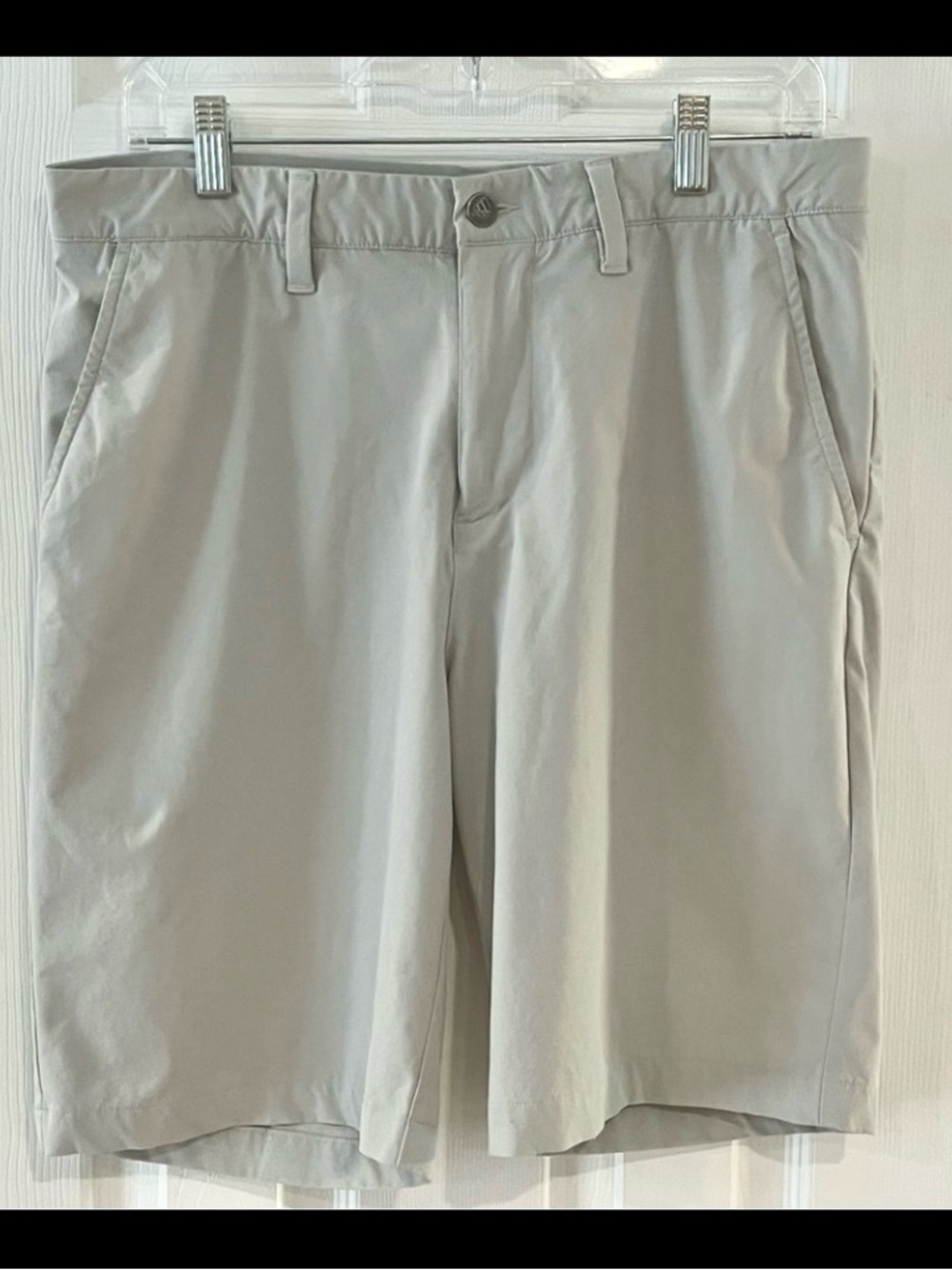 Men's Adidas Golf Shorts Stretch Flat Front Gray Size 32